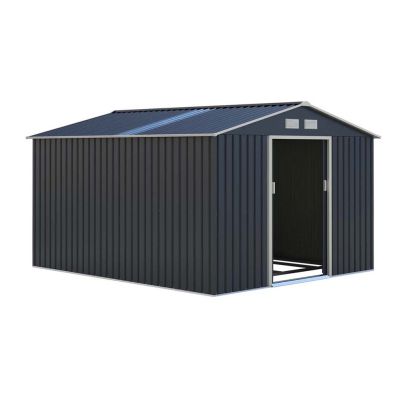 Metal Oxford Grey Shed 9.1ft x 10.5ft