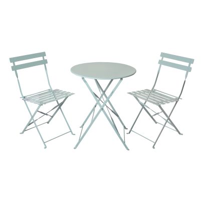 Padstow Steel Frame 2 Seater Bistro Set In Green