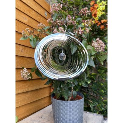 Stainless Steel Wind Spinner - Oval