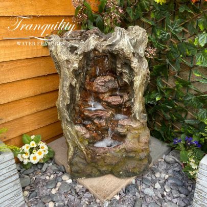 Solar Compact Glengarry Wood Effect Water Feature