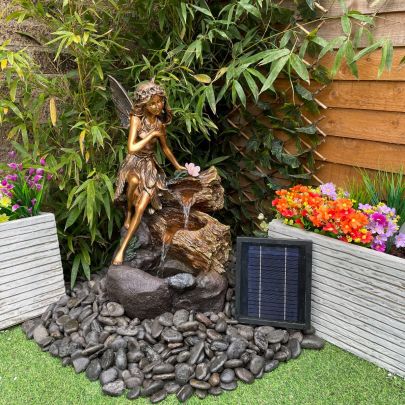 Solar Pixi Fairy Traditional Water Feature
