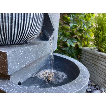 3 Bowl Pour Contemporary Water Feature