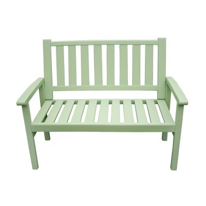 Porto Wood 2 Seater Bench Set In Green