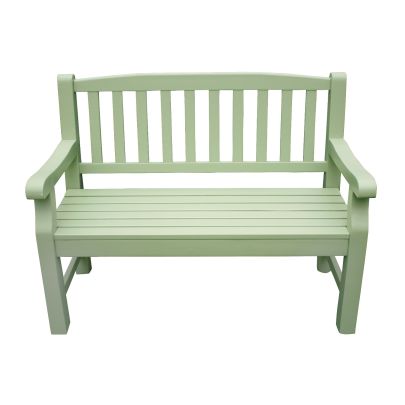 Porto Wood 2 Seater Bench Set In Green