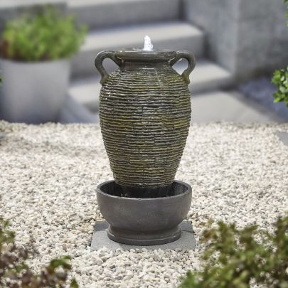 Kelkay Solar Rippling Vase Water Feature