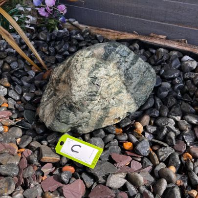 Drilled Natural Bouler C Solar Water Feature