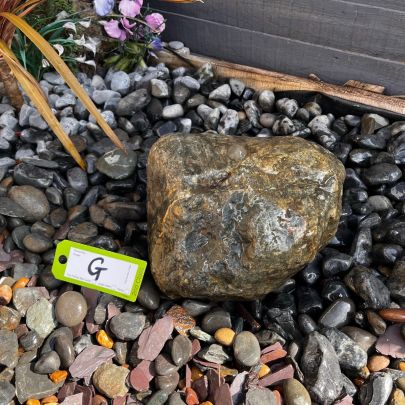 Drilled Natural Bouler G Solar Water Feature