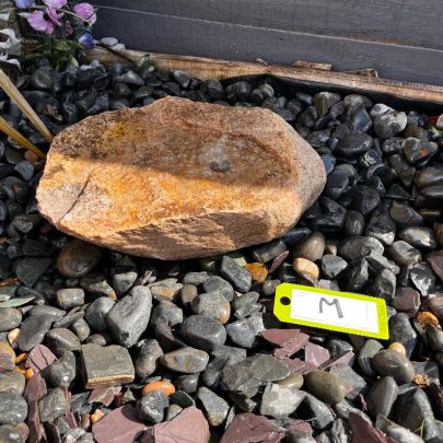 Drilled Natural Bouler M Solar Water Feature