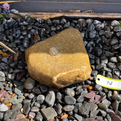 Drilled Natural Bouler N Solar Water Feature
