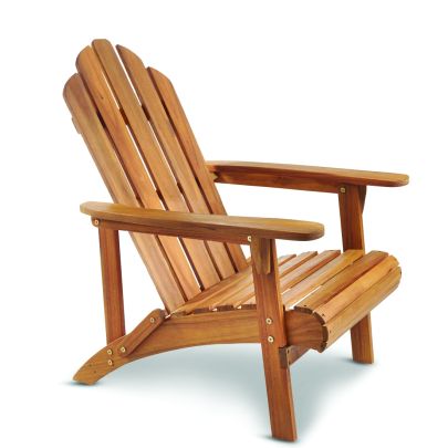 Vermont Wood Sunlounger In Wood
