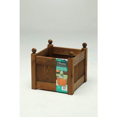 AFK Classic Planter 15"  - Chestnut Stain