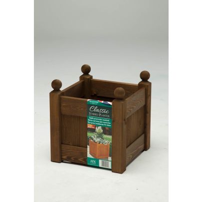 AFK Classic Planter 12"  - Chestnut Stain