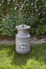 Milk Churn Water Feature by Smart Solar