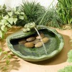 Ceramic Frog  Water Feature by Smart Solar