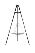 Tripod With Hanging Grill Wood Burner