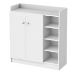  Shoe Storage Cabinet W/Adjustable Shelves-White 