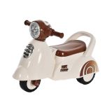 HOMCOM Toddlers Musical Plastic Push Tricycle White/Brown