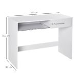  Particle Board 1-Drawer Office Desk White