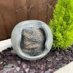 Solar Pebble Urn Contemporary Water Feature