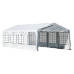 Gazebo Marquee Steel Frame Water Resistant size 8x4m White