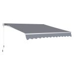 Manual Retractable Awning size 4m x3m Grey
