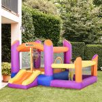 Bounce Castle Inflatable Trampoline Slide Pool with inflator 3 x 2.8 x 1.7m
