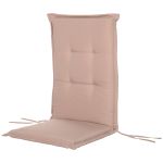 Polyester High Back Outdoor Garden Chair Replacement Cushion Beige