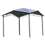 3x3m Patio Gazebo Tent Steel Frame Grey