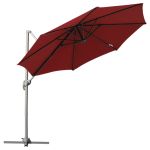 Umbrella Parasol W & 360 Deg Rotation 294x248H cm Wine Red