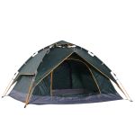 Camping Tent 210Wx210Lx140H cm Dark Green