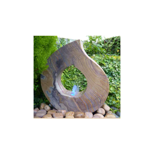 Eastern Flame Fountain (60x60x13) Solar Water Feature