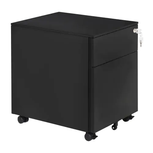 Vinsetto Mobile File Cabinet Steel Lockable with Pencil Tray Home Filing Furniture