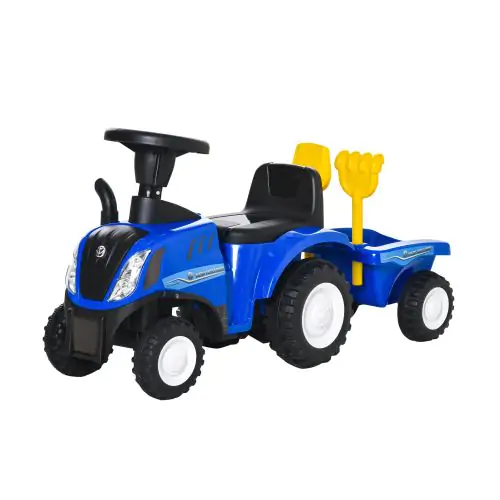  Sliding Car w/Horn No Power Storage Indoor & Outdoor for 12-36 Months Blue