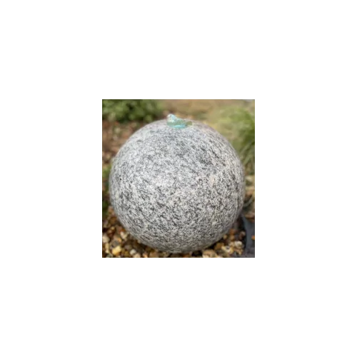 Eastern Grey Granite Polished Sphere (40x40x40) Solar Water Feature