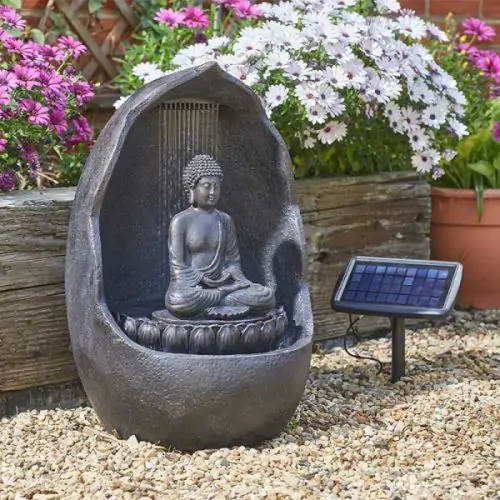 Buddha Oriental Solar Water Feature