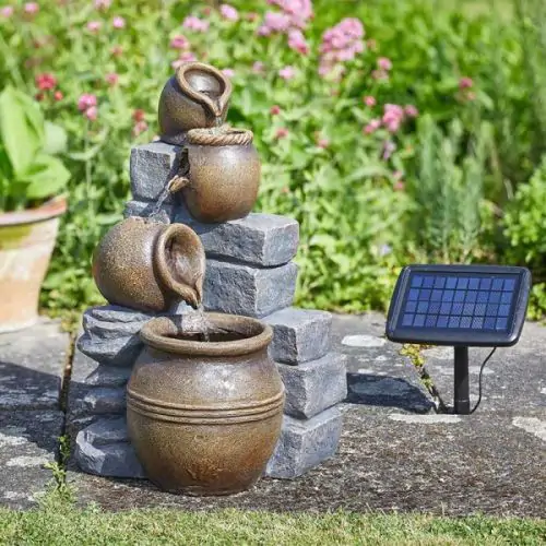 Pot Falls Traditional Solar Water Feature
