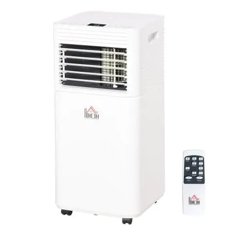  1010W Portable Air Conditioner 4 Modes LED Display 24 Timer Home Office White