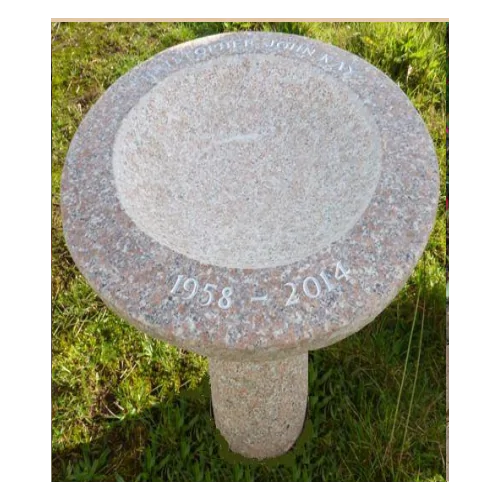 Eastern Round Birdbath Pinky Granite (50x45x45)