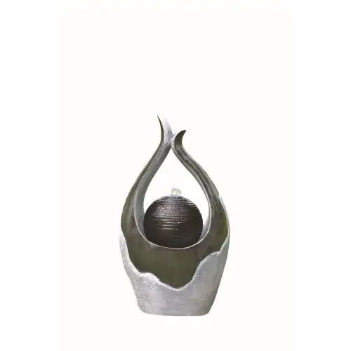Orion Bubbling Sphere Contemporary Solar Water Feature