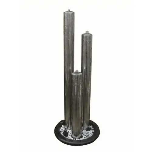 Athens Stainless Steel Modern Metal Water Feature
