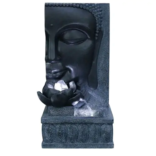 Tranquil Buddha Wall Oriental Solar Water Feature