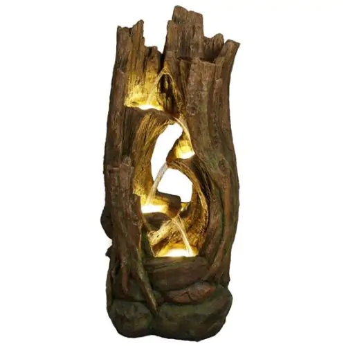 Cannock Tree Trunk Woodland Solar Water Feature