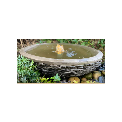 Eastern Slate Bowl (15x60x60) Solar Water Feature