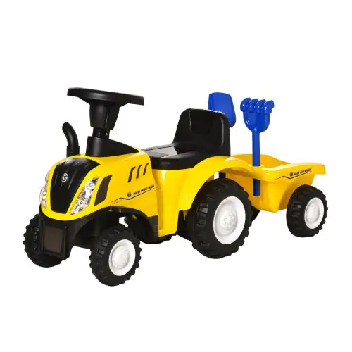  Sliding Car w/Horn No Power Storage Indoor & Outdoor for 12-36 Months Yellow