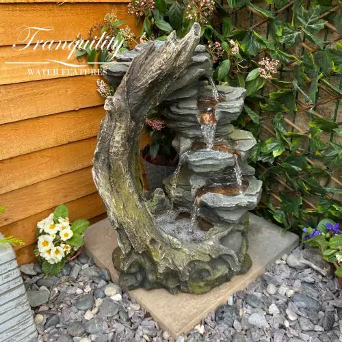 Open Crystal Falls Woodland Water Feature
