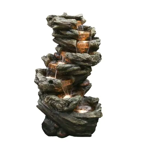 7 Fall Woodland Solar Water Feature
