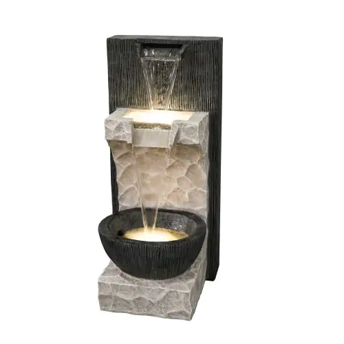 2 Fall Cascade Contemporary Water Feature
