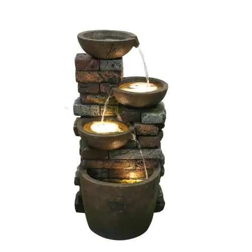 Braga Pouring Bowls Traditional Solar Water Feature