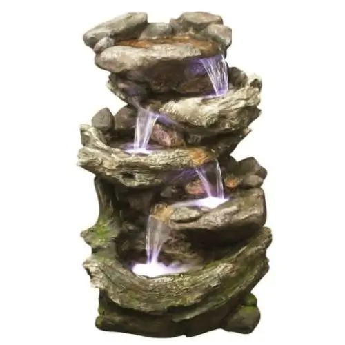 Rock & Wood Falls Woodland Water Feature
