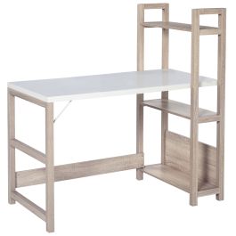 HOMCOM Computer Desk with 3 Tier Storage Shelves on Left or Right ...